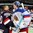 MINSK, BELARUS - MAY 12: USA's Tim Thomas #30 and Russia's Andrei Vasilevski #35 shake hands after their preliminary round game at the 2014 IIHF Ice Hockey World Championship. (Photo by Andre Ringuette/HHOF-IIHF Images)

